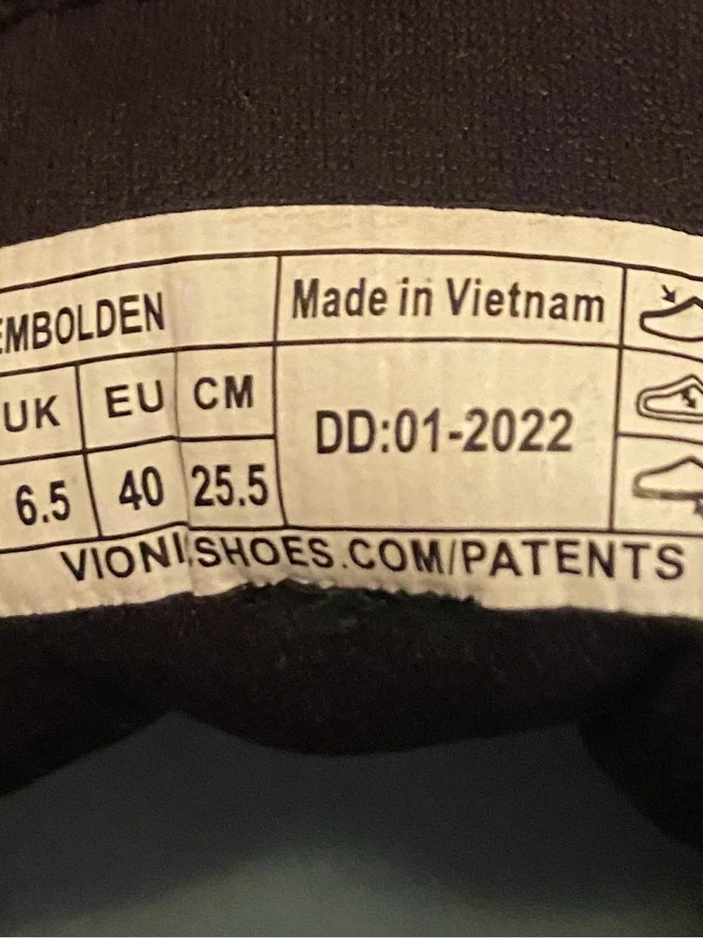 Vionic Embolden Sneakers Women’s 8.5 Black Athletic Walking Running Shoes
